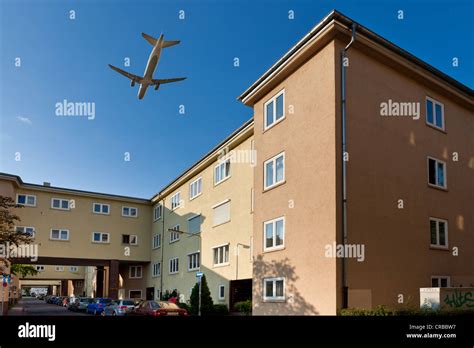 aircraft flying over residential areas high quality